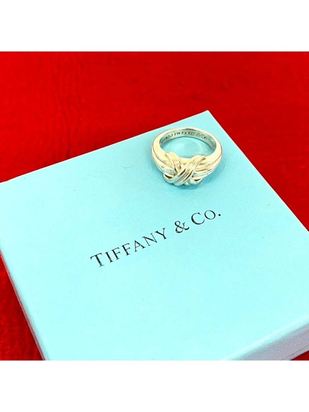 Tiffany & Co Vintage Signature Ring 925 Sterling Silver